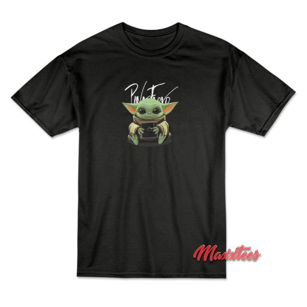 Baby Yoda Hug Pink Floyd Album T-Shirt Baby Yoda Hug Pink Floyd Album T-Shirt