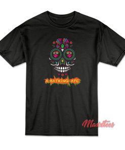 Bape Sugar Skull A Bathing Ape T-Shirt Bape Sugar Skull A Bathing Ape T-Shirt