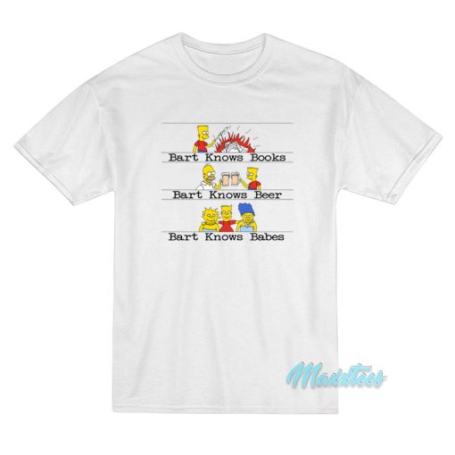 Bart Knows Books Beer Babes T-Shirt