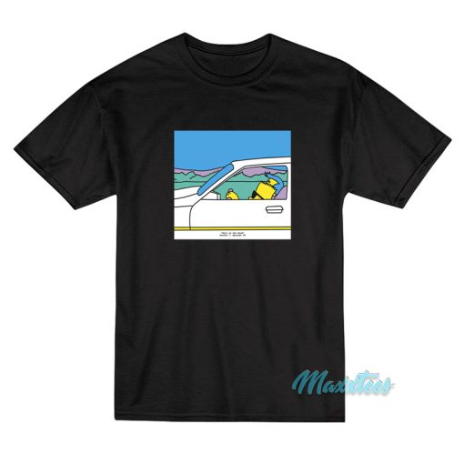 Bart Simpson Driving A Car T-Shirt