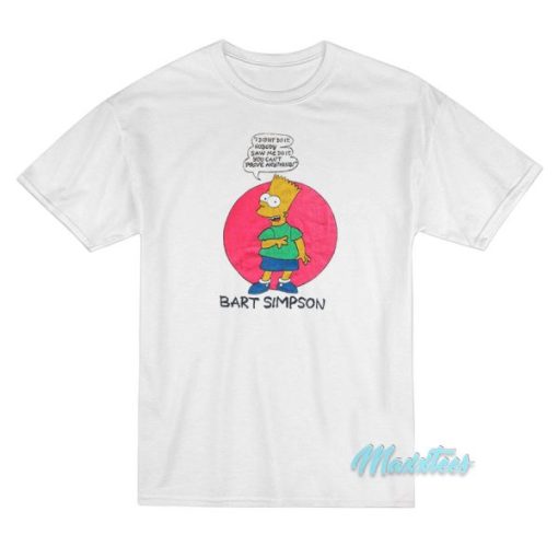 Bart Simpson I Didn’t Do It T-Shirt