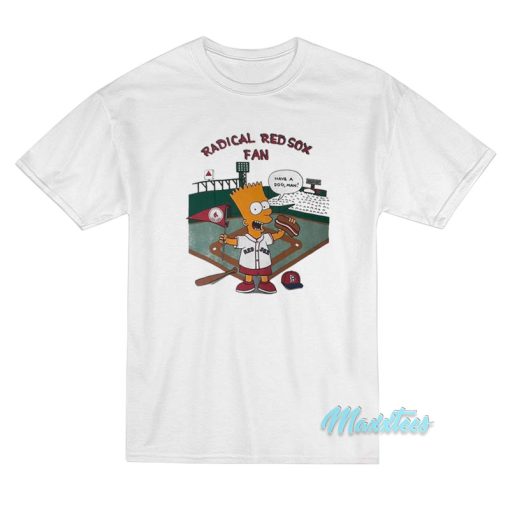 Bart Simpson Radical Red Sox Fan T-Shirt