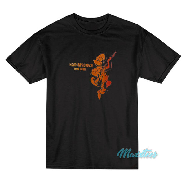 Bart Simpsons Homerpalooza 1996 Tour T-Shirt Bart Simpsons Homerpalooza 1996 Tour T-Shirt