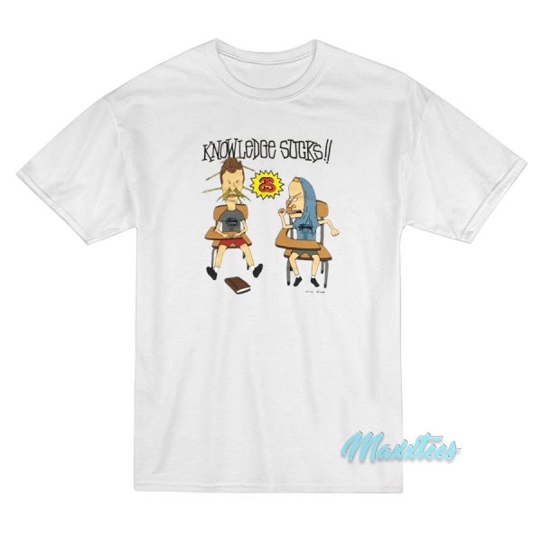 Beavis and Butt-Head Knowledge Sucks T-Shirt Beavis and Butt-Head Knowledge Sucks T-Shirt