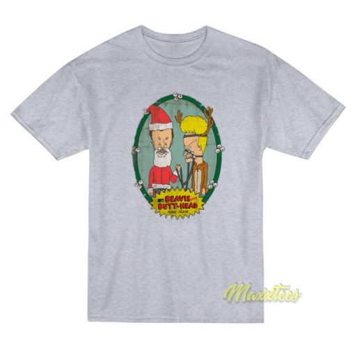 Beavis and Butthead Santa Christmas T-Shirt