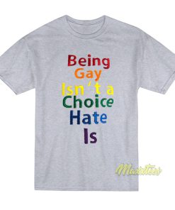 Being Gay Isn’t A Choice Hate Is T-Shirt