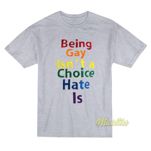 Being Gay Isn’t A Choice Hate Is T-Shirt
