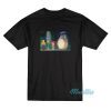 Bernie Sanders and Totoro At Rainy Bus Stop T-Shirt