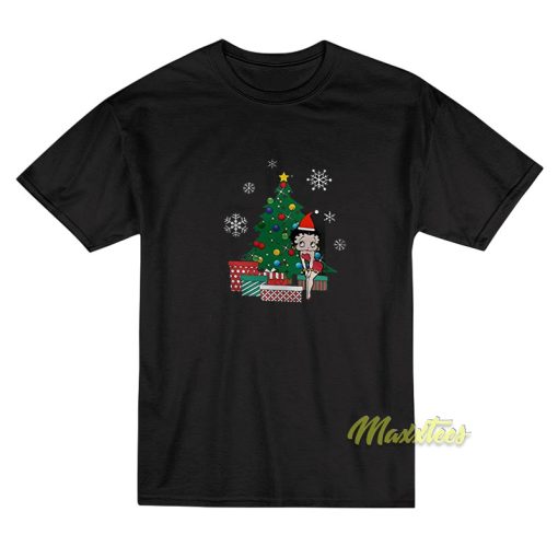 Betty Boop Around The Christmas Tree T-Shirt