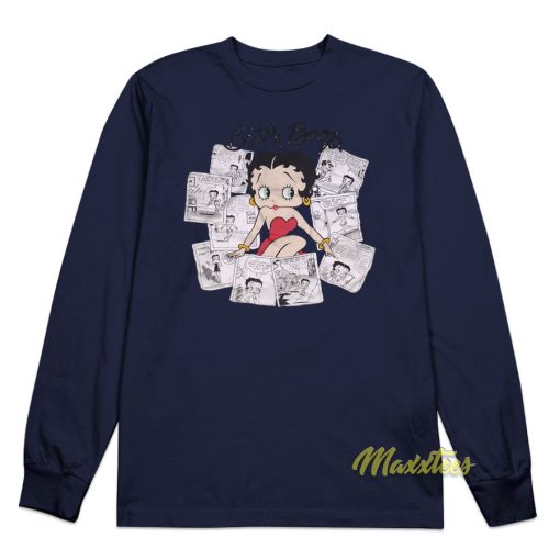 Betty Boop Comic Long Sleeve Shirt