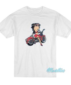 Betty Boop Riding Motorcycle T-Shirt 2 Betty Boop Riding Motorcycle T Shirt 3