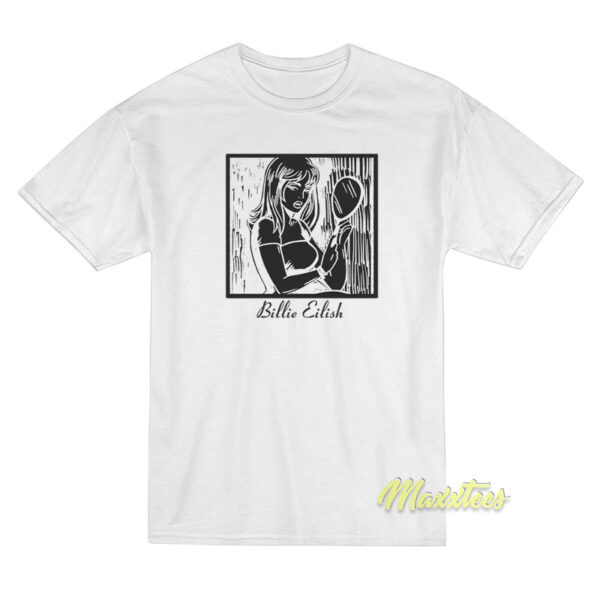 Billie Eilish Mirror T-Shirt Unisex Billie Eilish Mirror T-Shirt Unisex