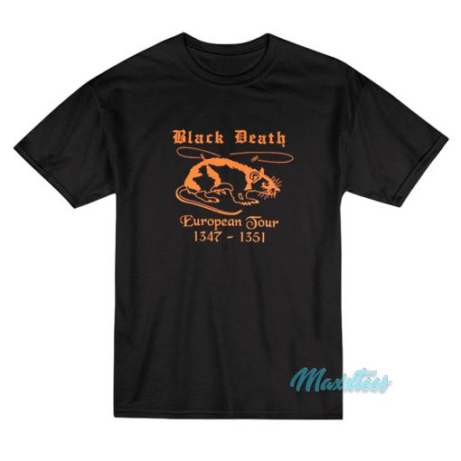 Black Death European Tour Plague Rat T-Shirt