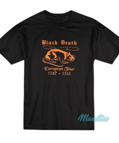 Black Death European Tour Plague Rat T-Shirt