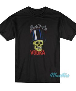Black Death Vodka Gun N Roses Slash Skull T-Shirt