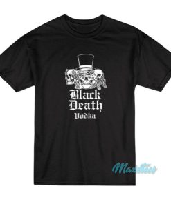 Black Death Vodka Skull T-Shirt