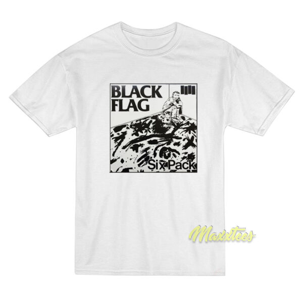 Black Flag Six Pack T-Shirt Black Flag Six Pack T-Shirt