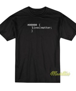 Black Lives Matter Code T-Shirt