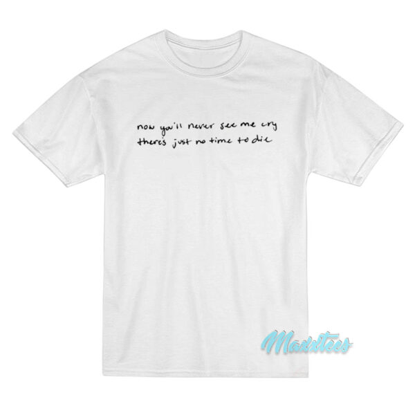 Black Top Big Billie Eilish Lyrics T-Shirt Black Top Big Billie Eilish Lyrics T-Shirt