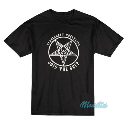 Blackcraft Wrestling Join The Cult Logo T-Shirt