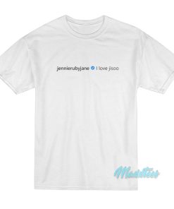 Blackpink Jennie Jennierubyjane I Love Jisoo T-Shirt Blackpink Jennie Jennierubyjane I Love Jisoo T-Shirt