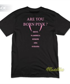 Blackpink World Tour Born Pink T-Shirt 2 Blackpink World Tour Born Pink T Shirt 3