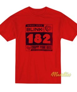 Blink 182 Crappy Punk Rock San Diego 1992 T-Shirt
