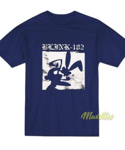 Blink 182 Rabbit Black and White T Shirt 3