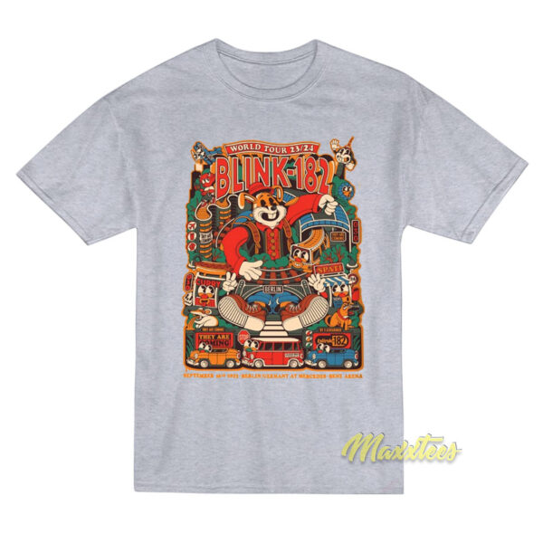 Blink 182 World Tour 23 24 Mercedes Benz Arena T-Shirt Blink 182 World Tour 23 24 Mercedes Benz Arena T-Shirt