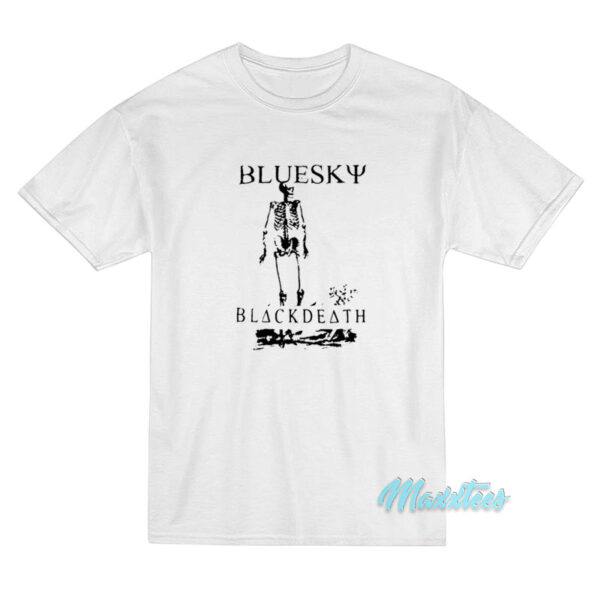 Blue Sky Black Death Skeleton T-Shirt Blue Sky Black Death Skeleton T-Shirt