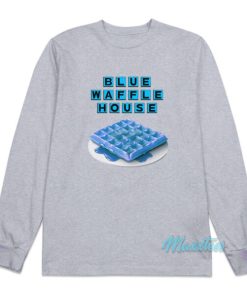 Blue Waffle House Long Sleeve Shirt