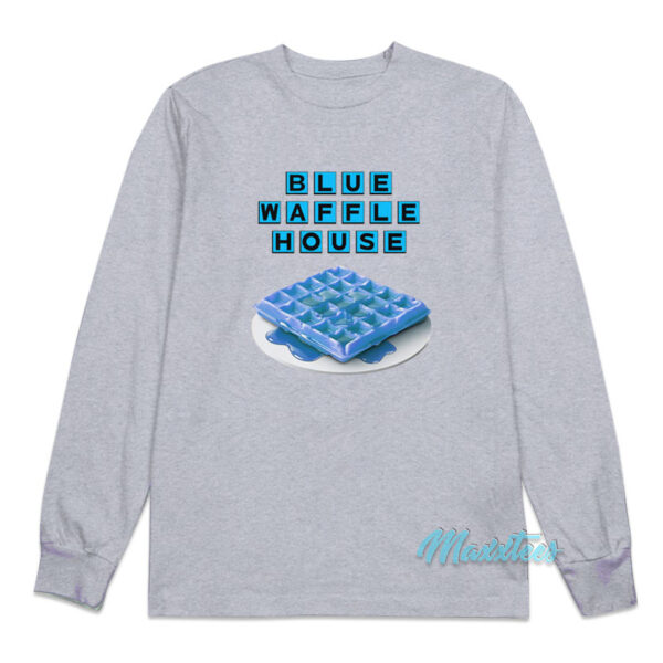 Blue Waffle House Long Sleeve Shirt Blue Waffle House Long Sleeve Shirt