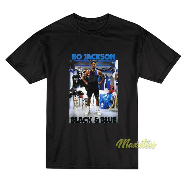 Bo Jackson Black and Blue T-Shirt Bo Jackson Black and Blue T-Shirt