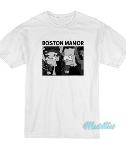 Boston Manor Simpsons Bart And Milhouse T-Shirt Boston Manor Simpsons Bart And Milhouse T-Shirt