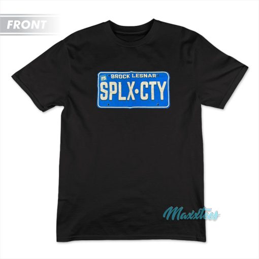 Brock Lesnar SPLX CITY License Plate T-Shirt