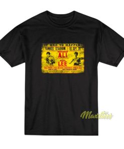 Bruce Lee vs Muhammad Ali Poster T-Shirt