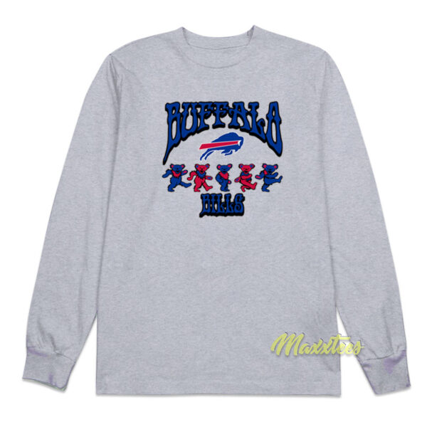 Buffalo Bills Grateful Dead Dancing Bears Long Sleeve Shirt Buffalo Bills Grateful Dead Dancing Bears Long Sleeve Shirt