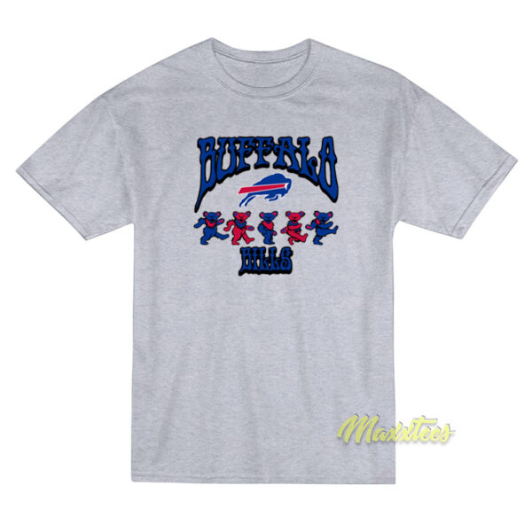 Buffalo Bills Grateful Dead Dancing Bears T-Shirt Buffalo Bills Grateful Dead Dancing Bears T-Shirt