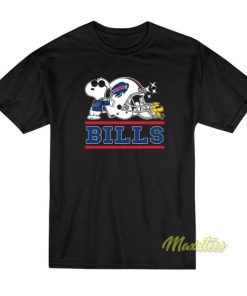 Buffalo Bills Joe Cool and Snoopy Football T-Shirt