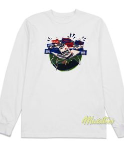 Buffalo Bills Labatt Blue Light Beer Mafia Long Sleeve Shirt