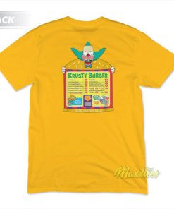 Burger Menu Krusty Burger T-Shirt 2 Burger Menu Krusty Burger T Shirt 3