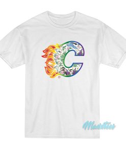 Calgary Flames Pride Night Logo T-Shirt