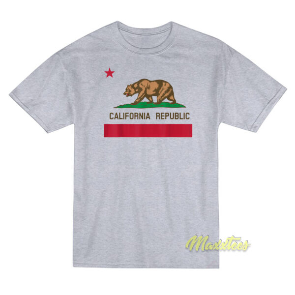 California Republic State Flag T-Shirt California Republic State Flag T-Shirt
