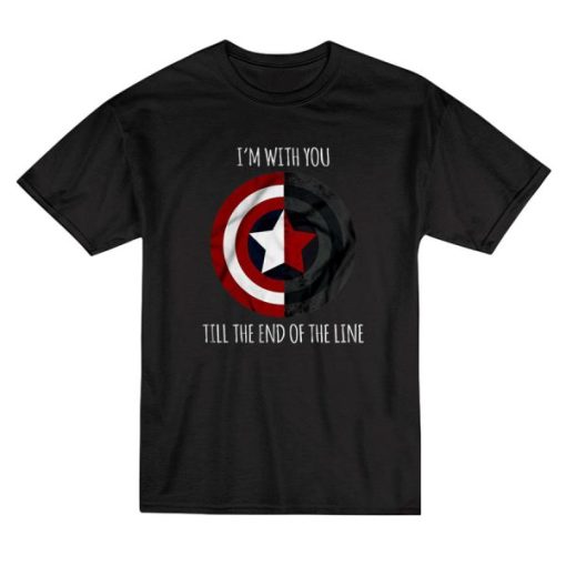 Captain America I’m With You Till The End OF The Line T-Shirt