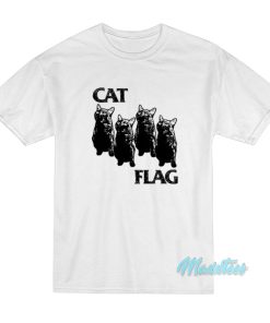 Cat Flag Parody Black Flag T-Shirt