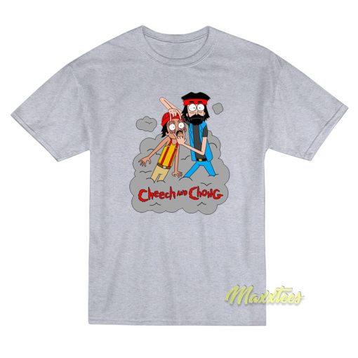 Cheech and Chong X Rick and Morty T-Shirt