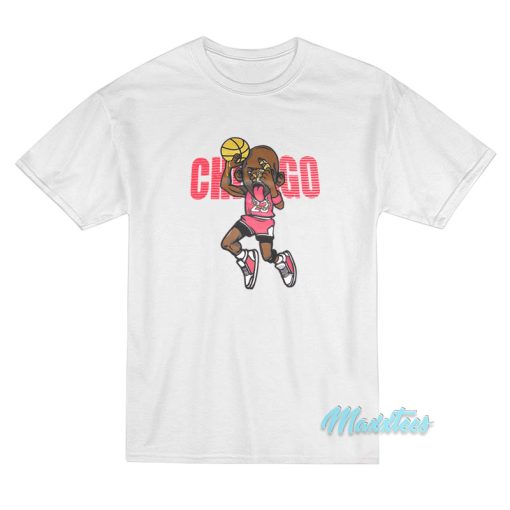 Chicago Michael Jordan Tongue Out Parody T-Shirt