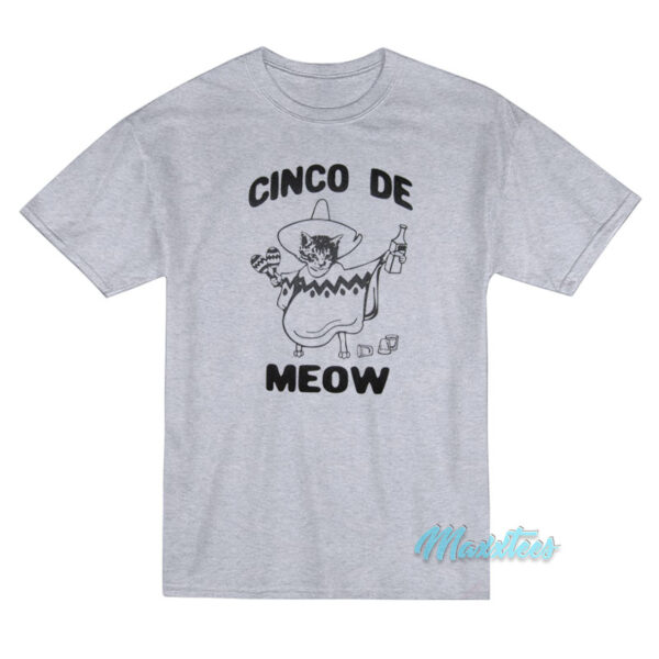 Cinco De Mayo Meow Cat Beer Spanish T-Shirt Cinco De Mayo Meow Cat Beer Spanish T-Shirt