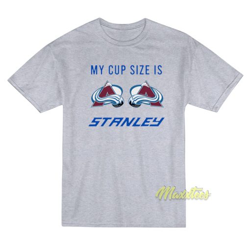 Colorado Avalanche My Cup Size Is Stanley T-Shirt