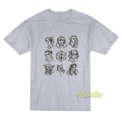 Critical Role The Mighty Nein Character T-Shirt